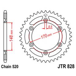 Звездочка задняя JT Sprockets (шаг 520 ) JT JTR828